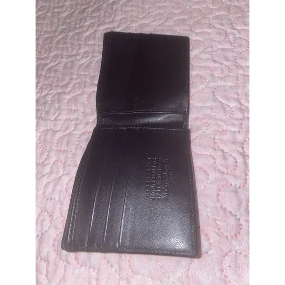Maison Martin Margiela Glitter Textured Leather‎ Bifold Wallet Men's